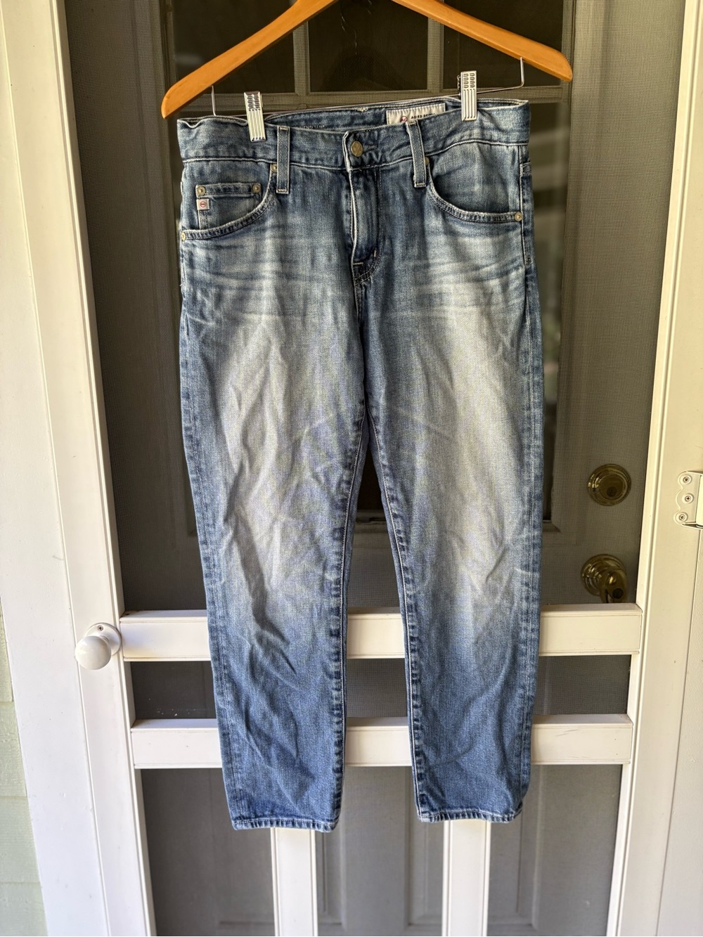 Ag Adriano Goldschmied Light Blue Ex Boyfriend Slouchy Jeans